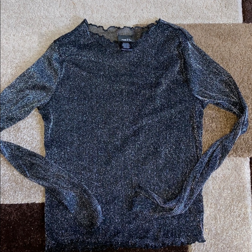 See through sparkly longsleeve